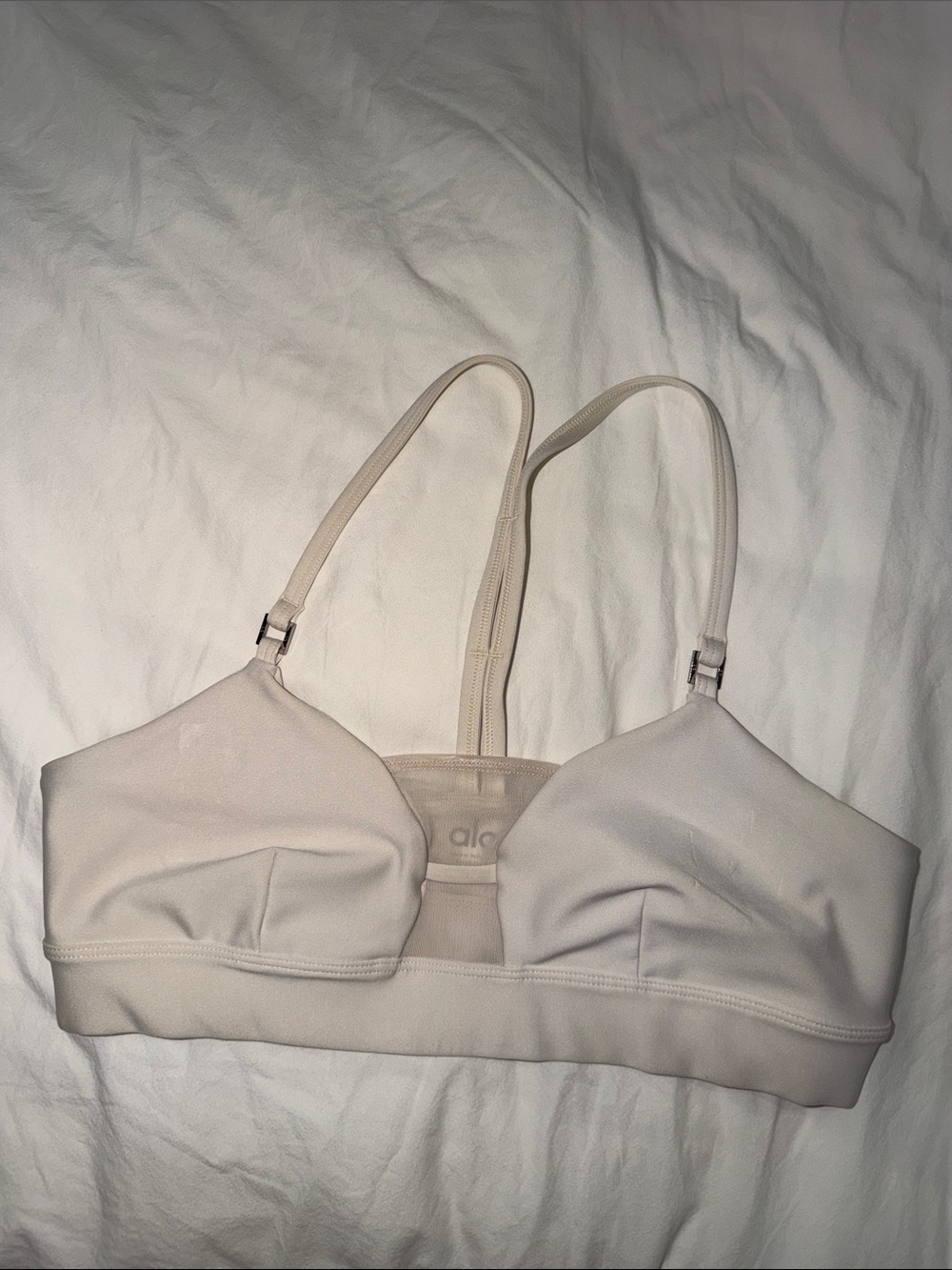 ALO Yoga Light Beige Wireless Sports Bralette